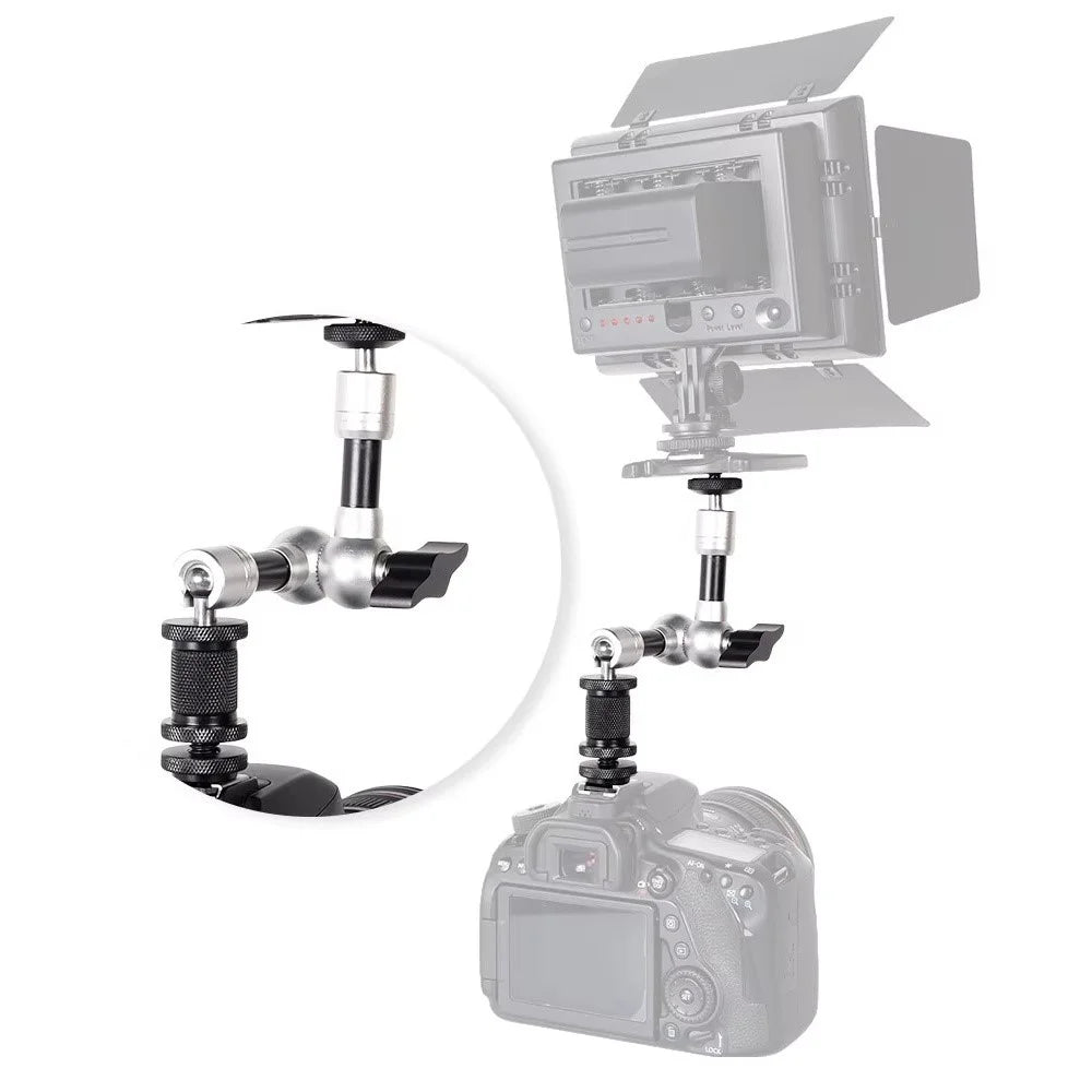 G147 7 Inch Magic Arm for DSLR Camera LCD Monitor LED Light Dual Ball Head Mount 360 Degree Multi-Angle Bracket - 4