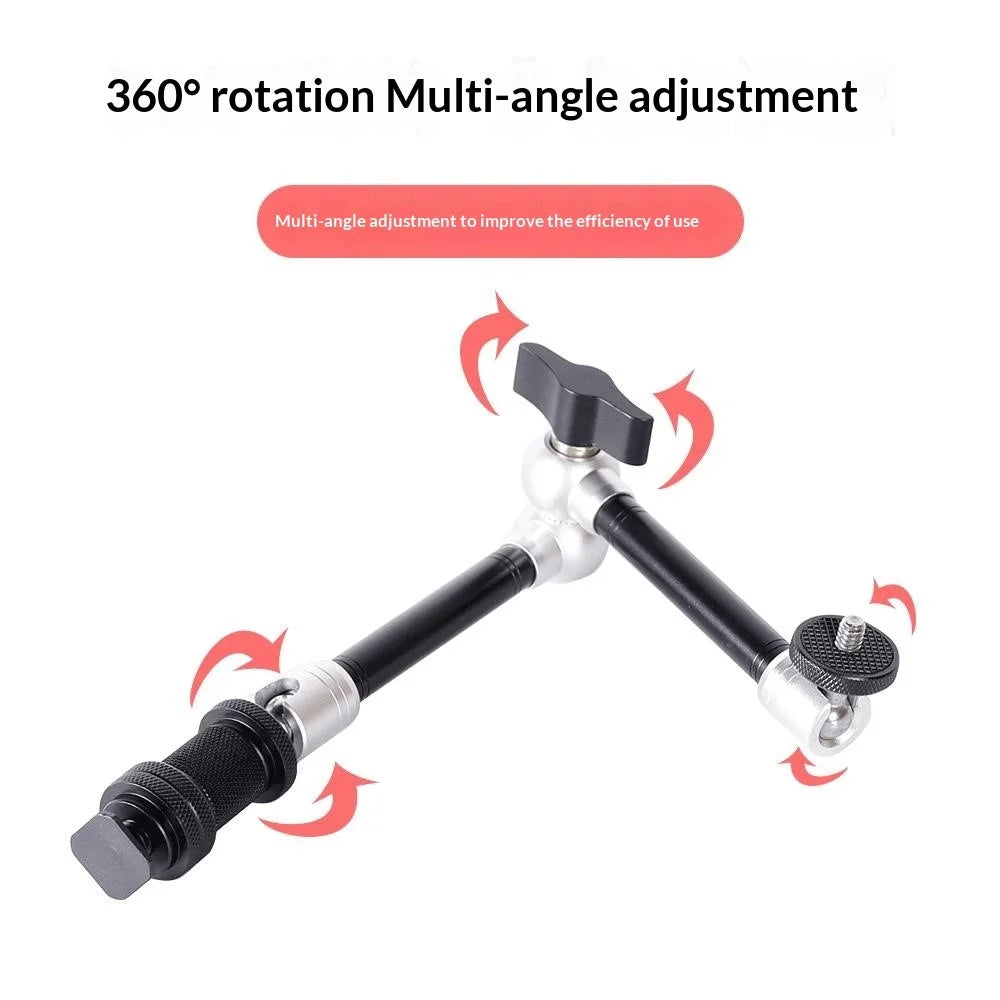 G148 11 Inch Magic Arm Metal Articulating Monitor Mount 360° Ball Head Camera Bracket for Photography - 4