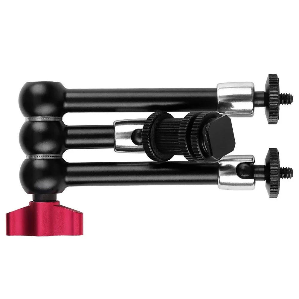 MA-03 11 Inch Triple Arm Mount for DSLR Camera Monitor Bracket Hot Shoe Magic Arm 360° Adjustable Stand Photography Equipment - 2