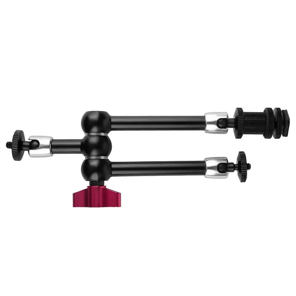 MA-03 11 Inch Triple Arm Mount for DSLR Camera Monitor Bracket Hot Shoe Magic Arm 360° Adjustable Stand Photography Equipment - 3