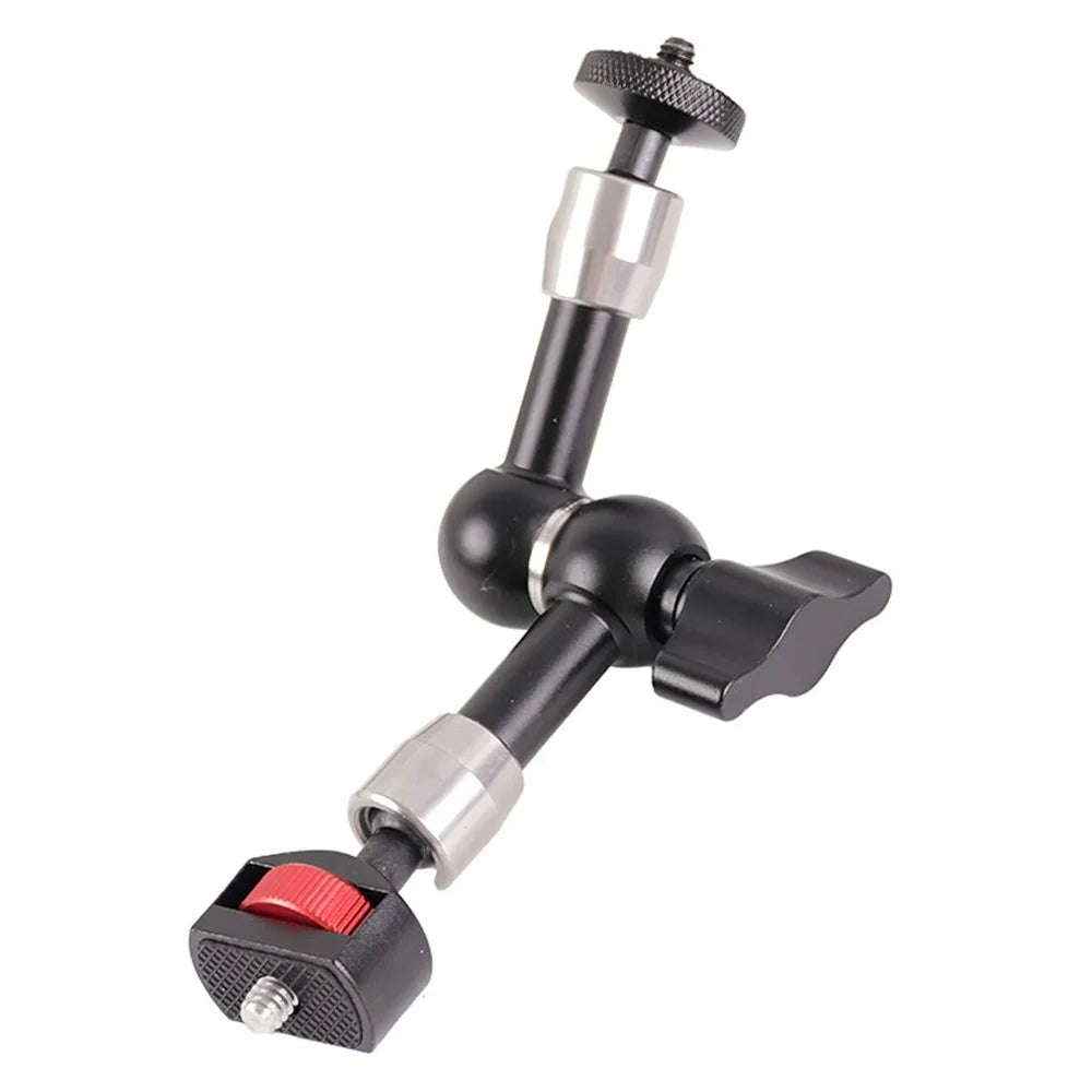 C118 7 Inch Adjustable Magic Arm Dual Ball Head Mount for Camera Phone Microphone Tripod Live Streaming Accessories - 1