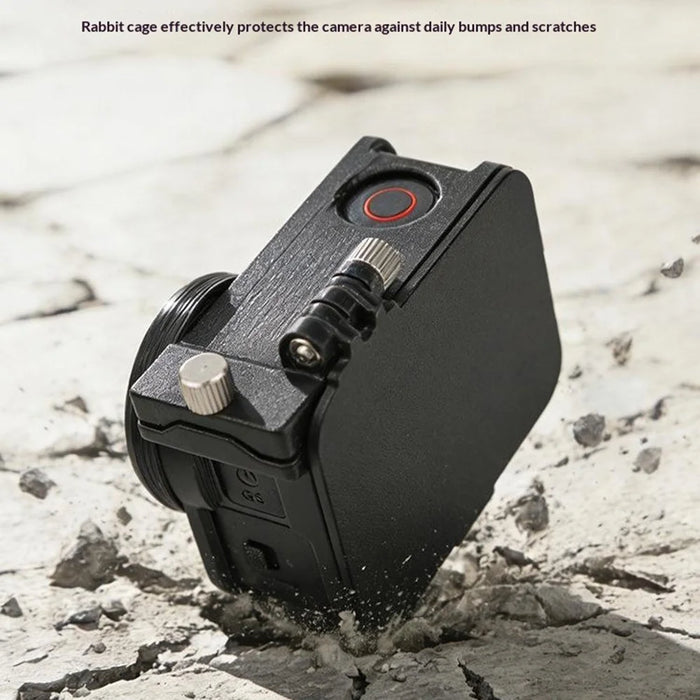 915609-11 Extension Frame Sunshade Camera Protective Case for DJI Osmo Action 6 Anti-Scratch Cover Protector with Lens Cap - 4