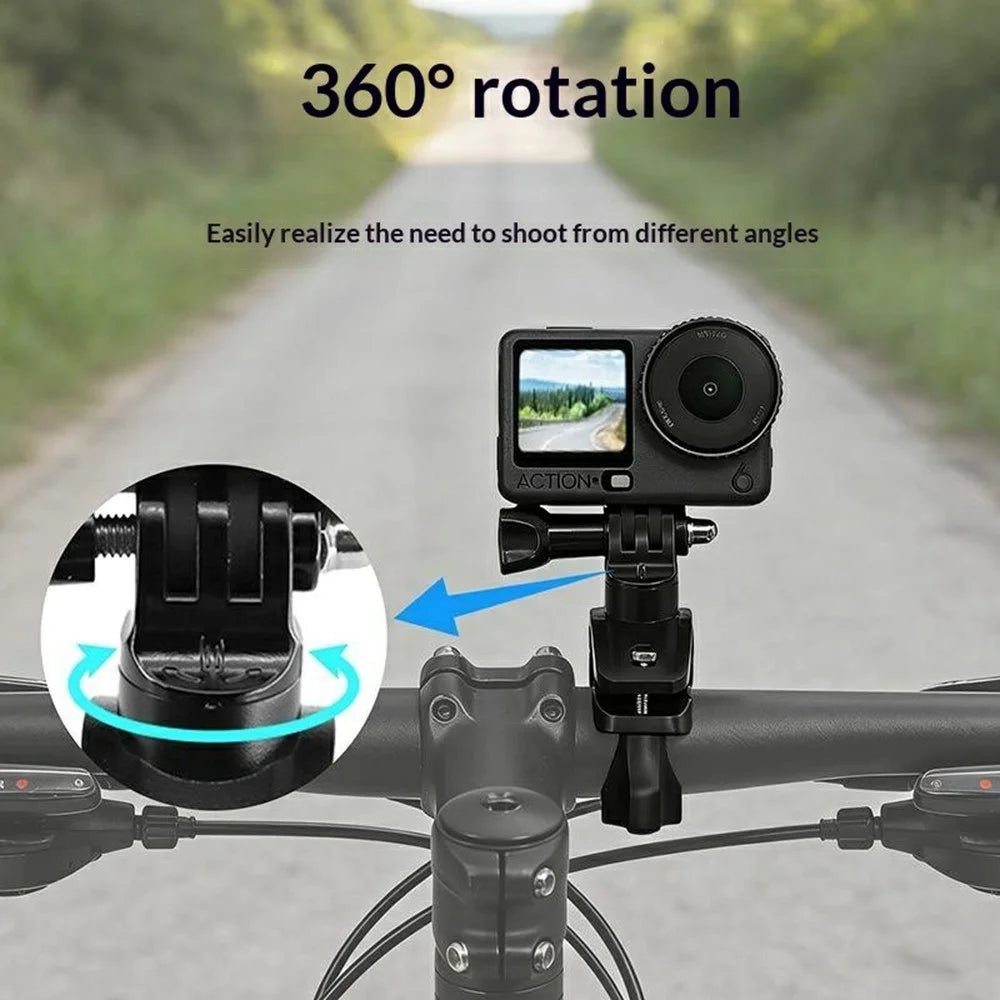 913274 Bicycle Mount for DJI OSMO Action 6 360 Degree Adjustable Cycling Shooting Camera Holder Stand - 4