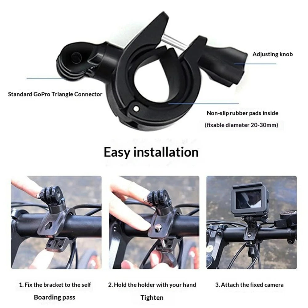 913274 Bicycle Mount for DJI OSMO Action 6 360 Degree Adjustable Cycling Shooting Camera Holder Stand - 6