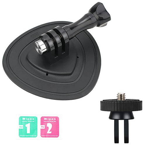914510 Flexible Adhesive Mount Base for DJI OSMO Action 6 Sports Camera Helmet Cycling Bracket Stand with Screw Adapter - 1