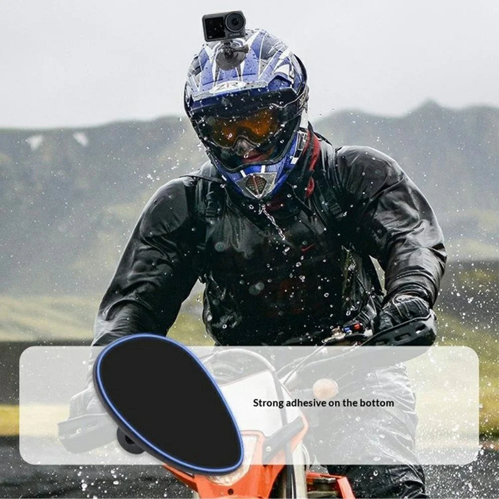 914510 Flexible Adhesive Mount Base for DJI OSMO Action 6 Sports Camera Helmet Cycling Bracket Stand with Screw Adapter - 2