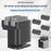 PRN260001 For Bambu Lab P1P  /  P1S  /  X1  /  X1C  /  X1E 3D Printer Metal Nozzle Bilateral Lightweight Cleaning Brush Kit - 2
