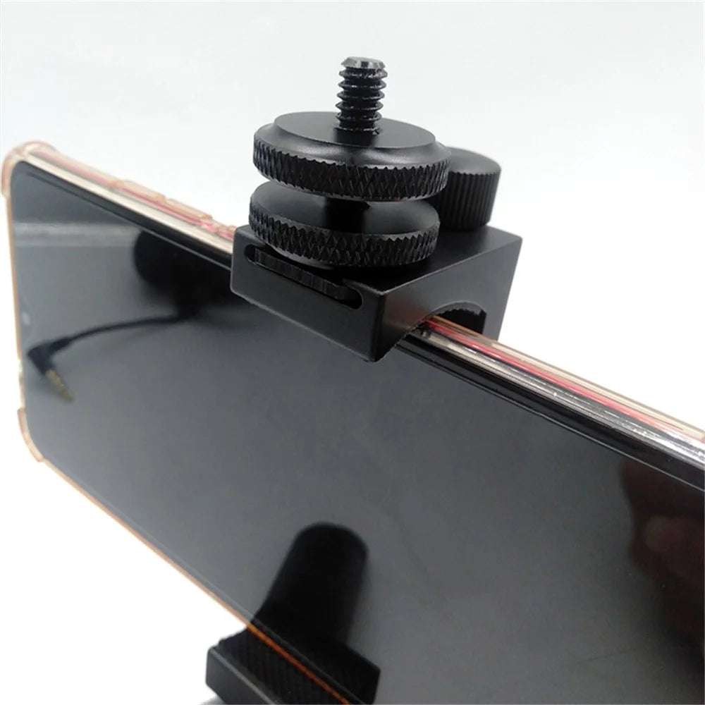 WESTAGE DSLR Camera Hot Shoe 1/4 inch Screw Adapter Aluminum Alloy Connector with Double Nut - 2