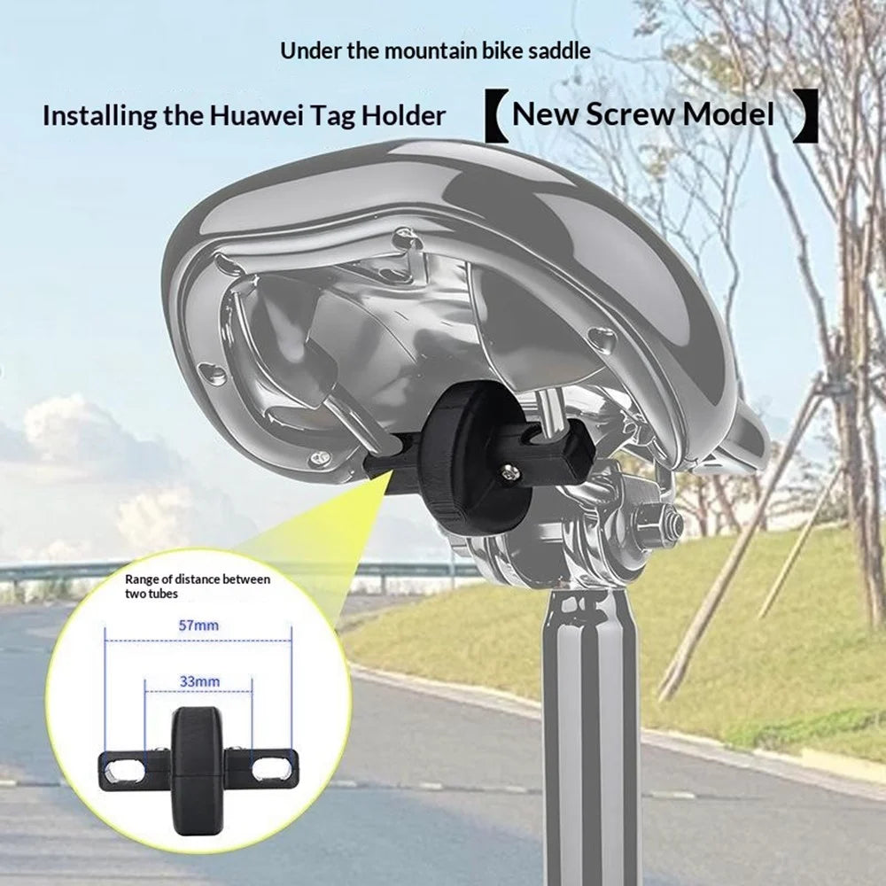 915801 Bike Mount Protective Case for Huawei Tag Anti-theft Bicycle Saddle Under Seat Clamp Bracket Smart Tracker Holder - 2