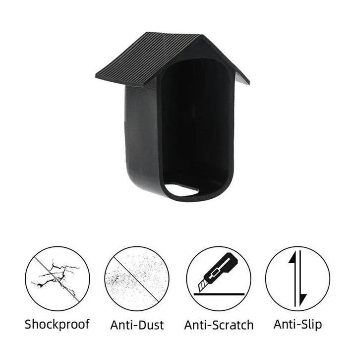 Silicone Protective Case for Eufy Security eufyCam 2C Weatherproof Shockproof Anti-Dust Smart Security Camera Protective Cover - Black - 3