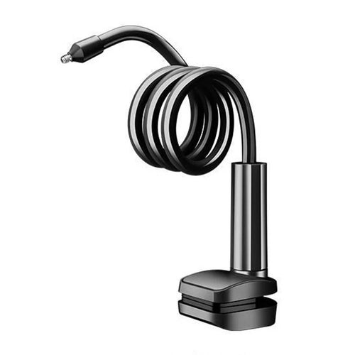 110cm Flexible Gooseneck Clamp Mount No Drilling Desktop Security Camera Stand for Baby Monitor - Black - 1