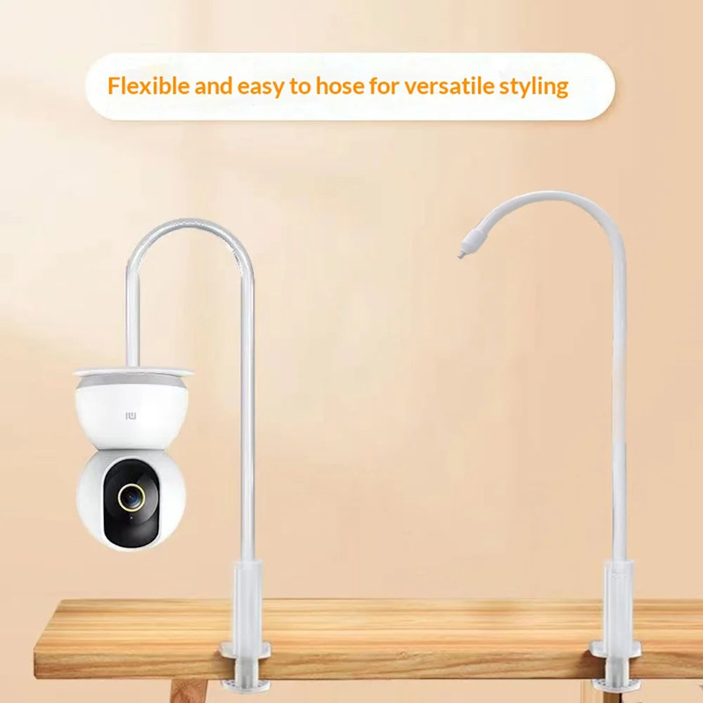 110cm Flexible Gooseneck Clamp Mount No Drilling Desktop Security Camera Stand for Baby Monitor - Black - 3