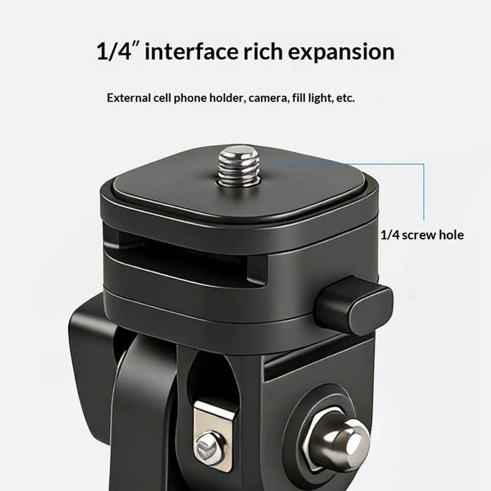 Y079 180 Degree Rotating Light Stand Adapter Bracket 1 / 4 Screw Cold Shoe Quick Release Mount for Camera Phone Fill Light - 2