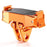 DJ-7 Magnetic Action Camera Mount Adapter for DJI Osmo Action Foldable Connector Tripod Quick Release Base with 1 / 4 Inch Thread - Orange - 1