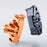 DJ-7 Magnetic Action Camera Mount Adapter for DJI Osmo Action Foldable Connector Tripod Quick Release Base with 1 / 4 Inch Thread - Orange - 7