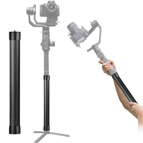 KE-36 35cm Carbon Fiber Extension Rod for DJI RS3  /  RS4 Gimbal Stabilizer 1 / 4 inch Screw Mount Compatible Accessory - Black - 1