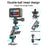 Camera Monitor Mount Wall Ceiling Bracket Double Ball Head 1 / 4 Interface Adjustable Swivel Stand - 3