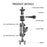 Camera Monitor Mount Wall Ceiling Bracket Double Ball Head 1 / 4 Interface Adjustable Swivel Stand - 4