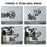 Camera Monitor Mount Wall Ceiling Bracket Double Ball Head 1 / 4 Interface Adjustable Swivel Stand - 7