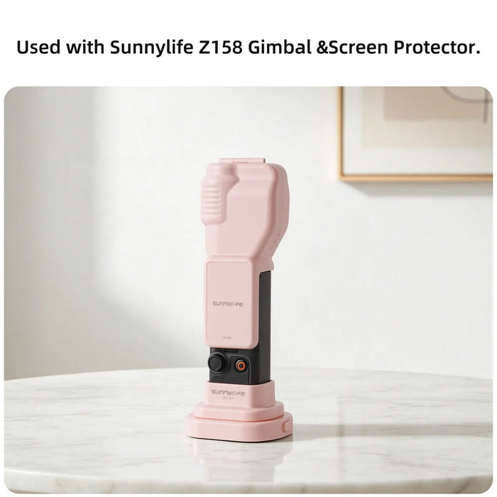SUNNYLIFE For DJI Osmo Pocket 4 / 3 Action Camera Detachable Base Plastic Desktop Support Bracket - Black - 6