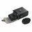 Universal Vintage Litchi Pattern Camera Bag PU Leather Protective Case with Shoulder Strap for Small Digital Cameras - Black - 4
