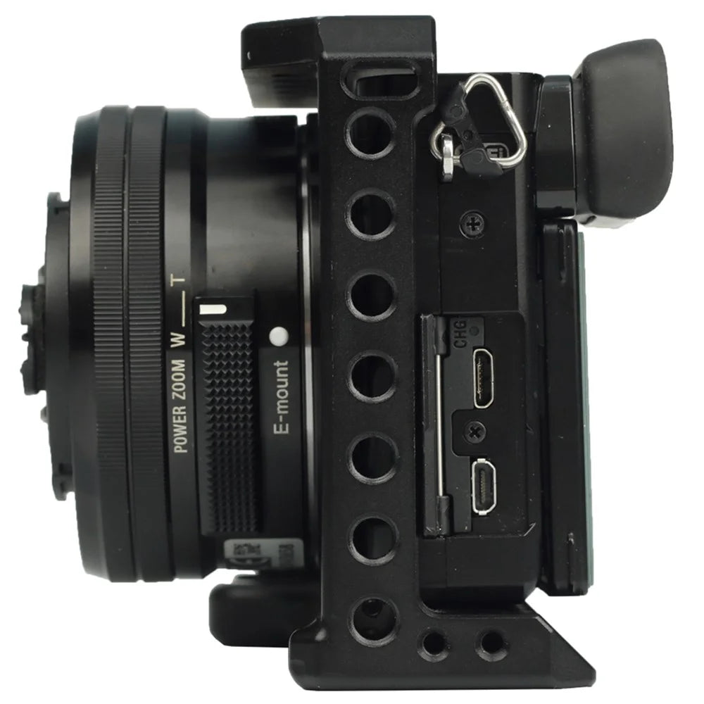 ADAI for Sony A6 SLR Camera Cage Aluminum Alloy Cold Shoe 1 / 4 Screw Hole Expansion Frame - 6