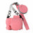 For Nikon Z 50 II Camera Case Palm Texture PU Leather Full Body Protective Cover with Small Circular Pouch - Pink - 1