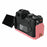 For Nikon Z 50 II Camera Case Palm Texture PU Leather Full Body Protective Cover with Small Circular Pouch - Pink - 3