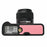 PU Leather Half Bottom Case for Fujifilm X-T30 Palm Texture Grip Camera Base Window Design Protective Cover - Pink - 5