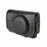 Camera Case for Canon SX740 HS Vintage Litchi Texture PU Leather Full Coverage Protective Cover with Shoulder Strap - Black - 3