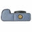 For Sony A6400 Camera Bottom Case PU Leather Lychee Texture Pattern Magnetic Base Half Cover Protective Shell with Battery Access - Navy Blue - 5