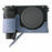 For Sony A6400 Camera Bottom Case PU Leather Lychee Texture Pattern Magnetic Base Half Cover Protective Shell with Battery Access - Navy Blue - 6