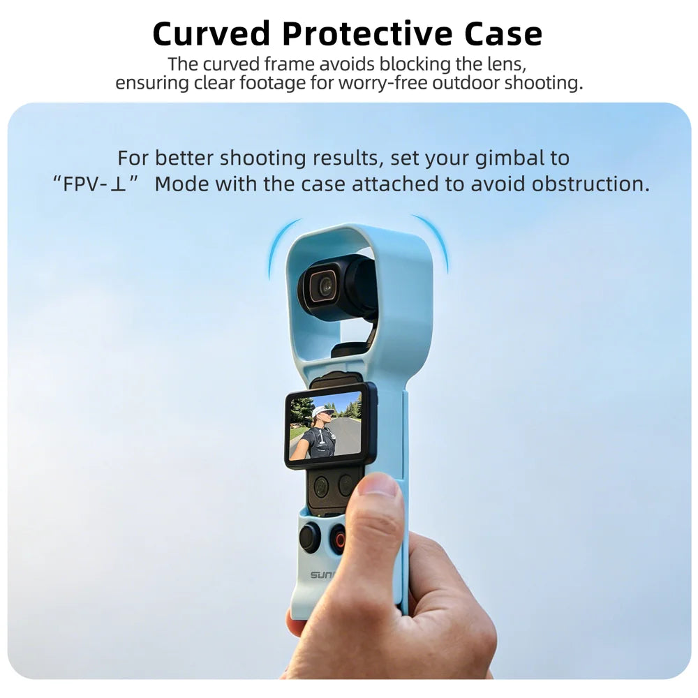 SUNNYLIFE OP4-K160 For DJI Osmo Pocket 4 / 3 Quick Snap Protective Case Light Shielding Shockproof Frame - Black - 7