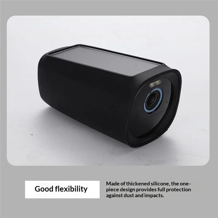 Silicone Case for EufyCam 3 Shockproof Protective Cover Outdoor Camera Housing - Black - 5
