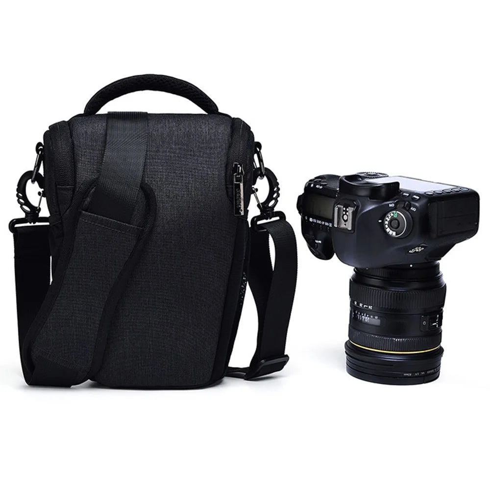 CADEN D1 Large Size Outdoor Photography SLR Camera Shockproof Carrying Bag 600D Waterproof Cloth Messenger Bag - 2