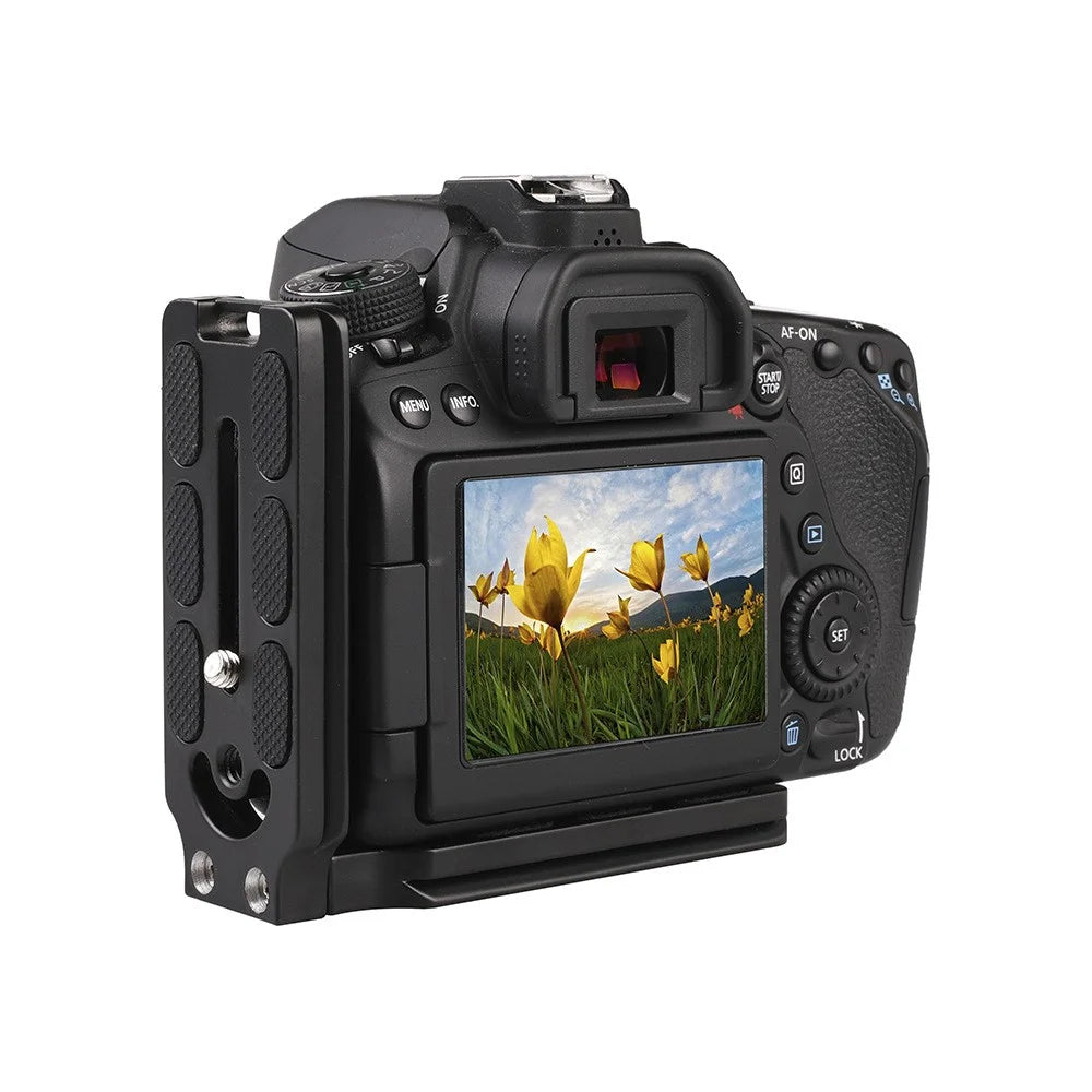 L-shape Bracket for CamFi Quick Release Plate Cold Shoe Connection Vertical Plate Compatible with Tripod Camera Accessories - 3