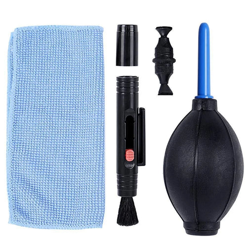 DSLR Lens Cleaning Cloth + Dual Carbon Head Cleaning Pen + Air Blower Camera Lens Cleaning Kit - 1