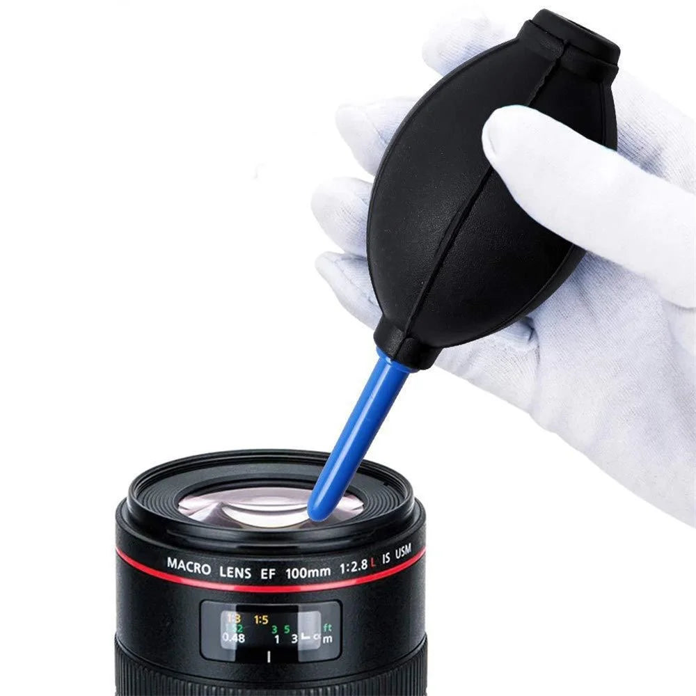 DSLR Lens Cleaning Cloth + Dual Carbon Head Cleaning Pen + Air Blower Camera Lens Cleaning Kit - 2