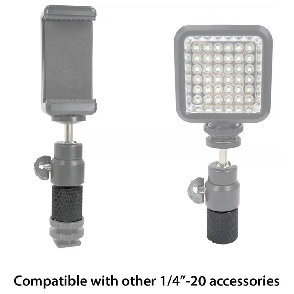 Aluminum Alloy Mic Stand Adapter 5 / 8" Female to 1 / 4" Male Screw Adapter Tripod Screw Converter Compatible with Other 1 / 4"-20 Accessories - 4