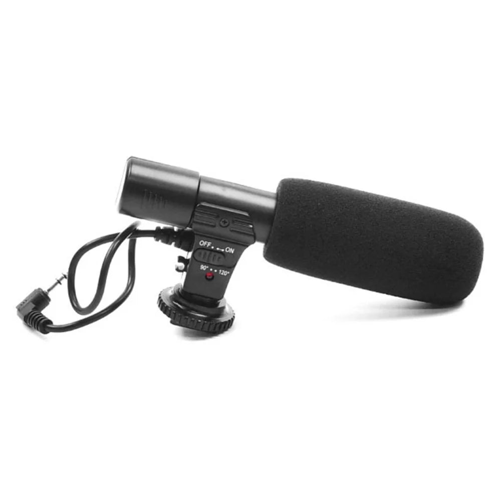 MIC-01 Mobile Phone Camera Microphone Professional Interview Capacitive Microphone for Live Streaming, Video Recording - 1
