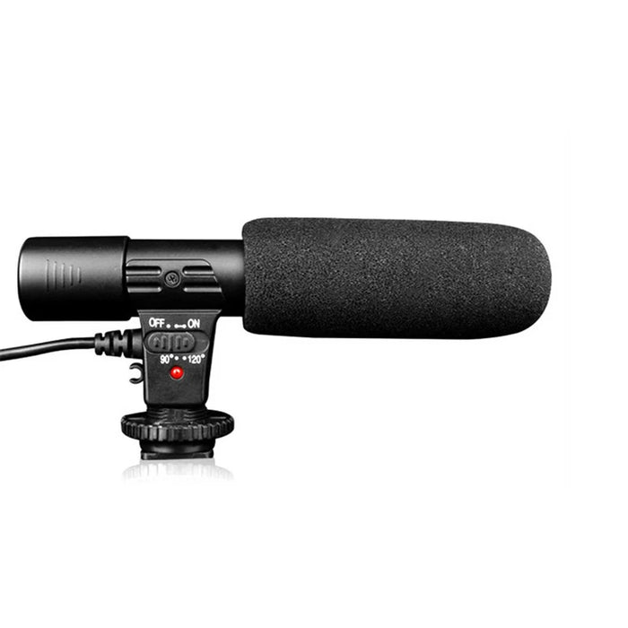 MIC-01 Mobile Phone Camera Microphone Professional Interview Capacitive Microphone for Live Streaming, Video Recording - 4