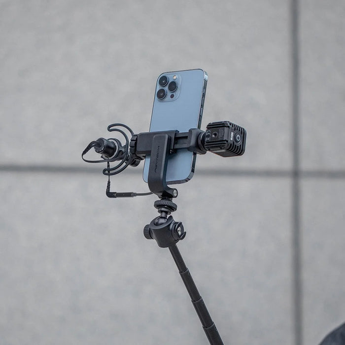 PGYTECH P-CG-140 Portable Phone Holder Clip with Dual Cold Shoe Mount for Live Streaming Video Recording - 2