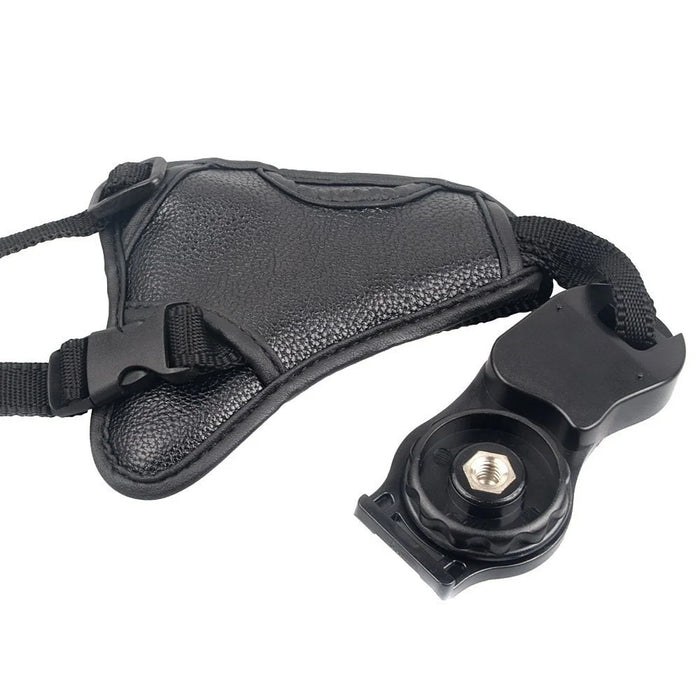 Camera Hand Strap PU Leather Secure Camera Grip Padded Anti-slip Camera Wrist Strap for DSLR SLR Cameras - 3