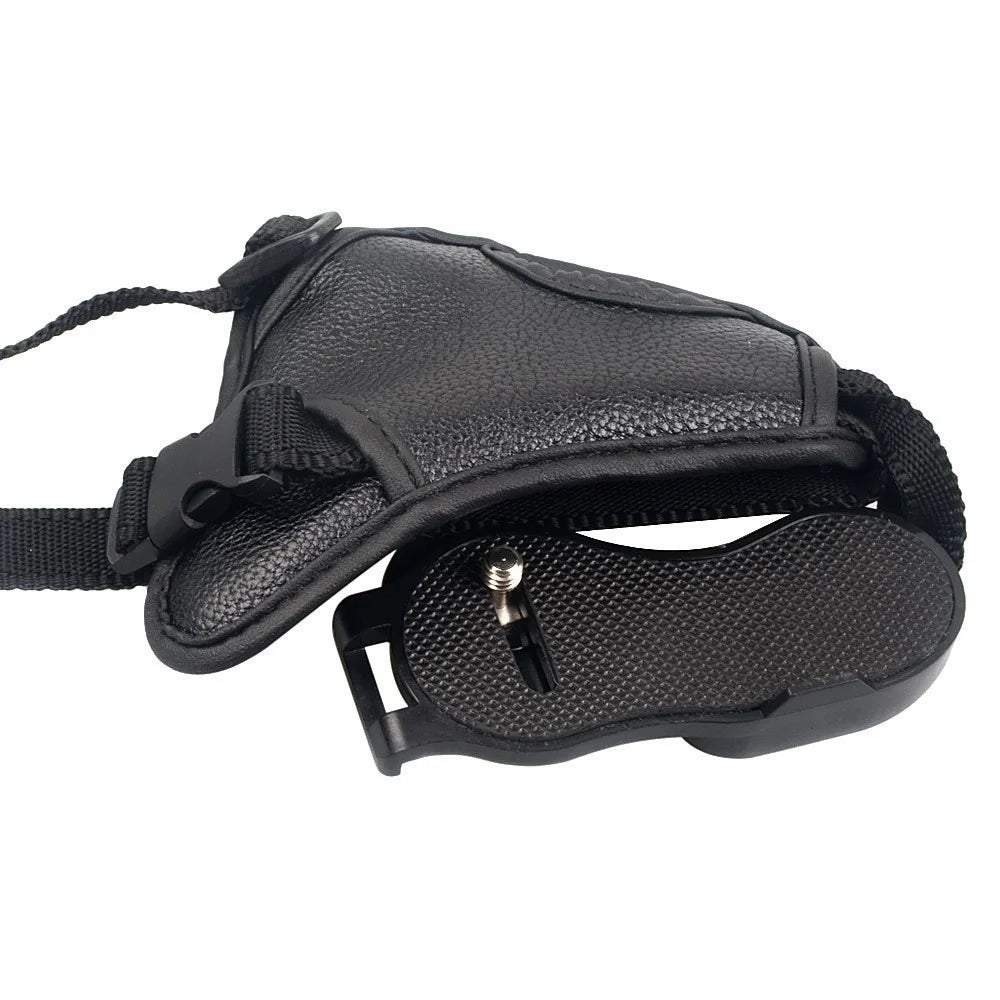 Camera Hand Strap PU Leather Secure Camera Grip Padded Anti-slip Camera Wrist Strap for DSLR SLR Cameras - 4