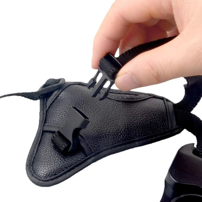 Camera Hand Strap PU Leather Secure Camera Grip Padded Anti-slip Camera Wrist Strap for DSLR SLR Cameras - 5