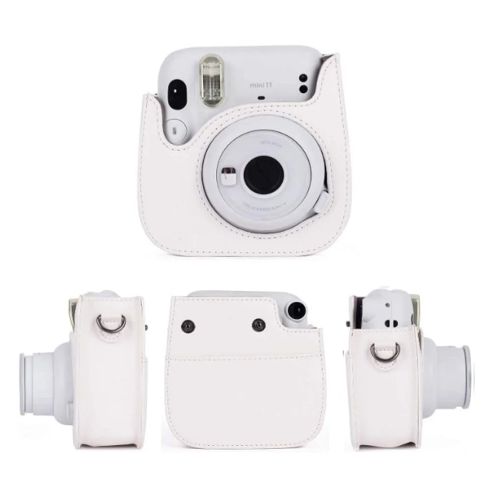 Instant Cameras Camera Accessories 5-in-1 Colorful Bundle Kit for FujiFilm Mini 11 / 9 / 8, Includes Camera Bag, Album and Other Elements for Collecting / Displaying Photos - White - 4