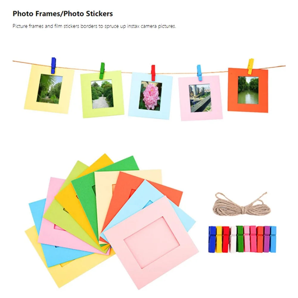 Instant Cameras Camera Accessories 5-in-1 Colorful Bundle Kit for FujiFilm Mini 11 / 9 / 8, Includes Camera Bag, Album and Other Elements for Collecting / Displaying Photos - White - 7