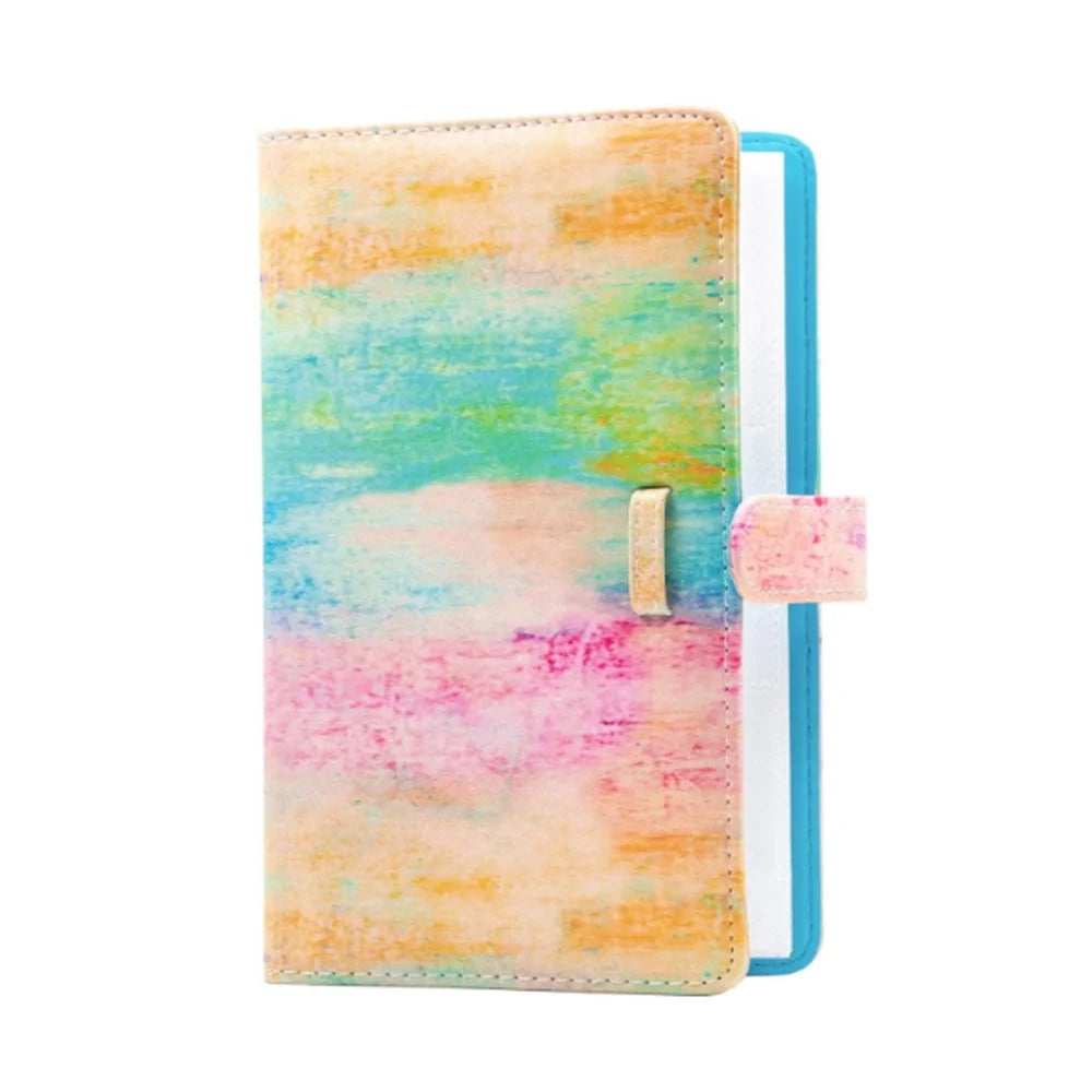 3-inch Mini Photo Album for Gopro Hero 12 / Fujifilm Instax Mini 11 9 8+ 8 90 70 26 25 7s 50s PU Leather 108 Pockets Album - Paint Rainbow - 1