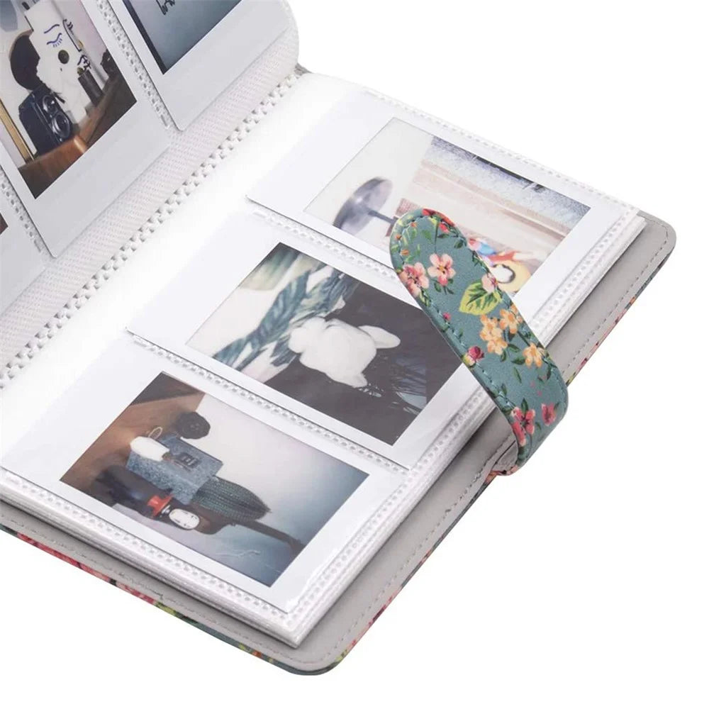 3-inch Mini Photo Album for Gopro Hero 12 / Fujifilm Instax Mini 11 9 8+ 8 90 70 26 25 7s 50s PU Leather 108 Pockets Album - Paint Rainbow - 3