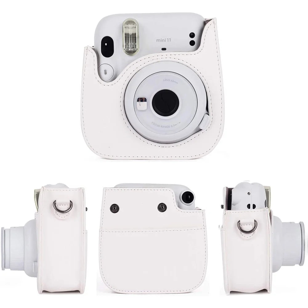 12-in-1 Instant Camera Accessories Kit for Fujifilm Instax Mini 11, Includes Bag, Album and Other Items for Collecting / Displaying Photos - White - 2